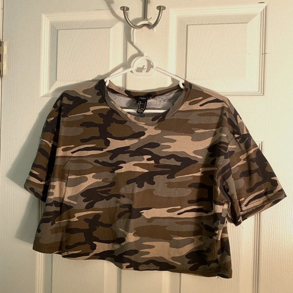 Camo Crop Top